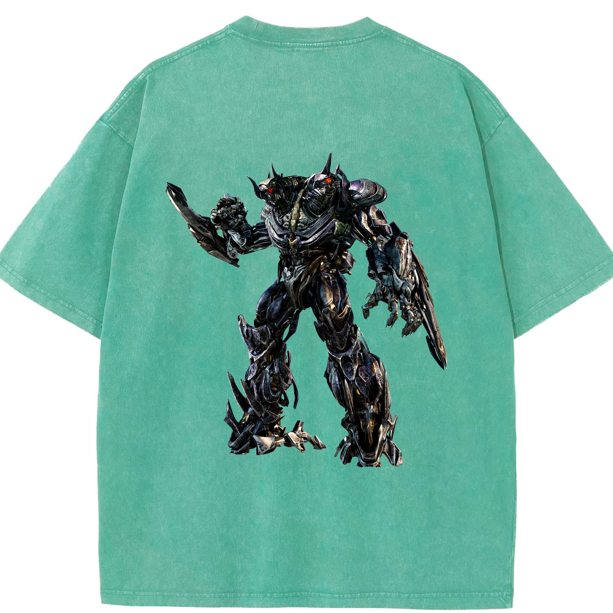 （画像用） Transformers トランスフォーマー 綿100% ヴィンテージ風 半袖Tシャツ（背面プリント）